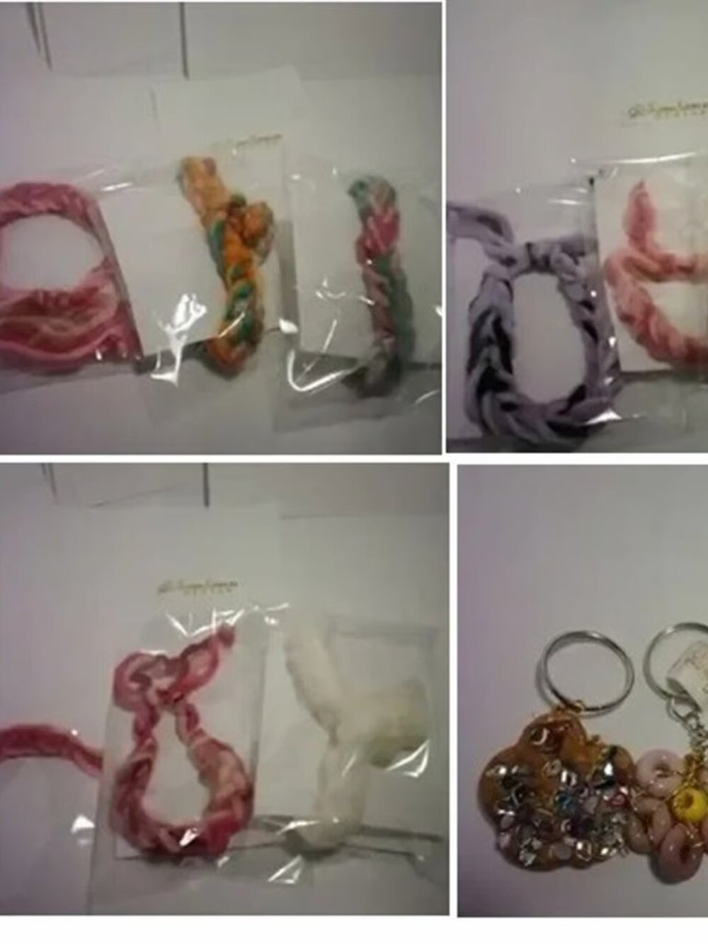 bracelets and key rings 12 pcs